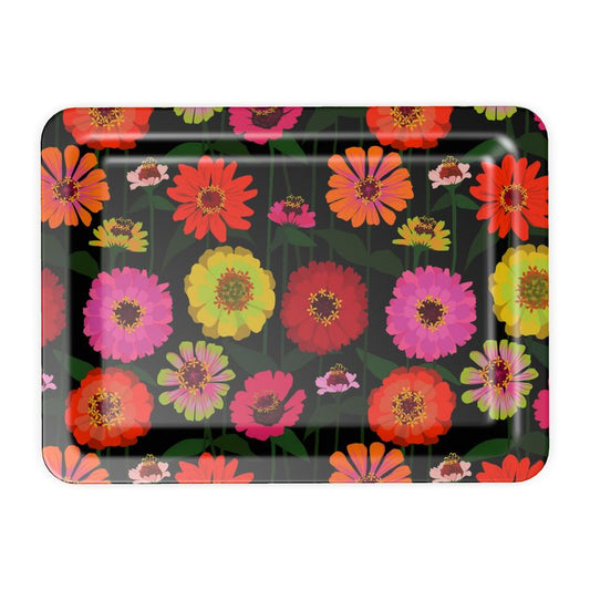 Zinnias Tray