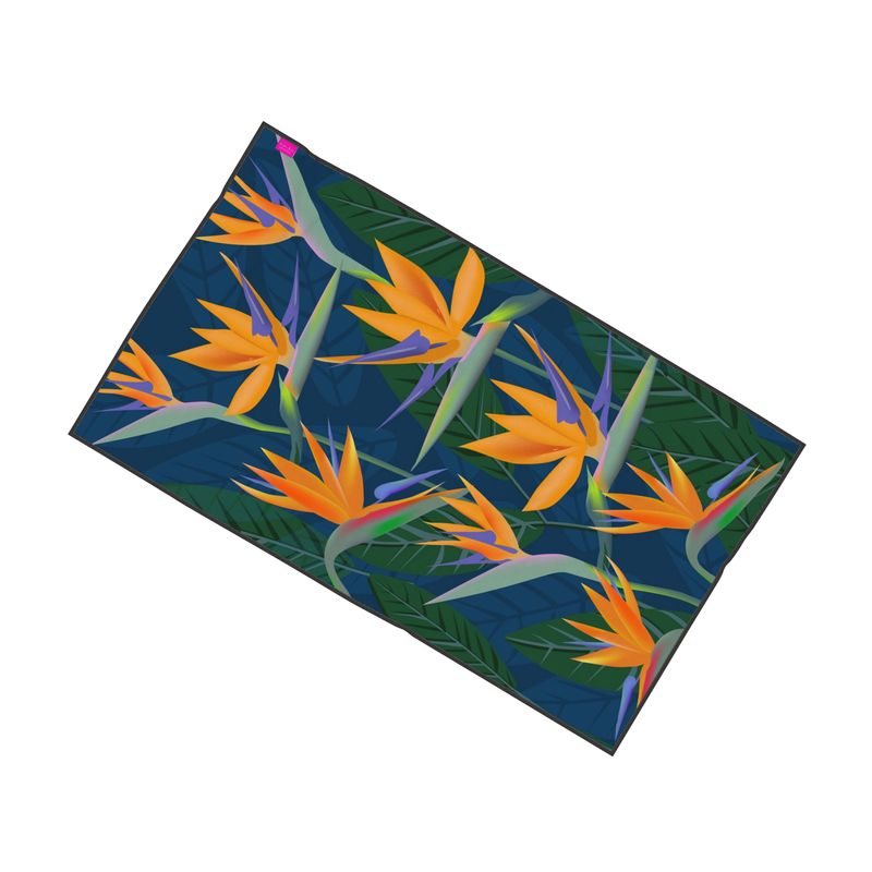 Bird of Paradise Flower Beach Towel