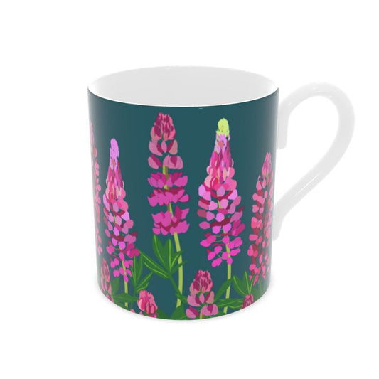 Lupins Fine Bone China Mug