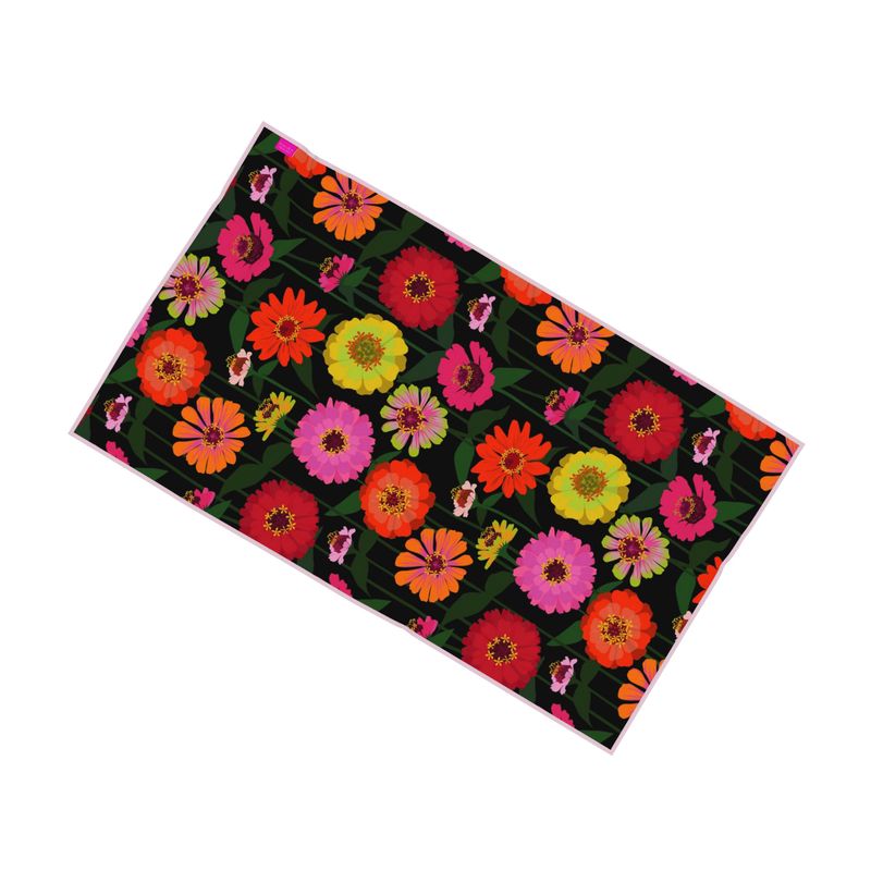 Zinnias Beach Towel