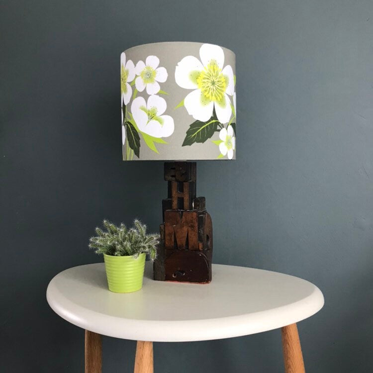 Hellebore stone lampshade