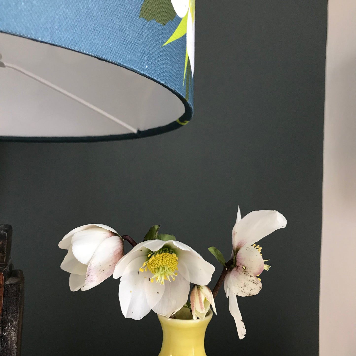 Grey Hellebore lampshade