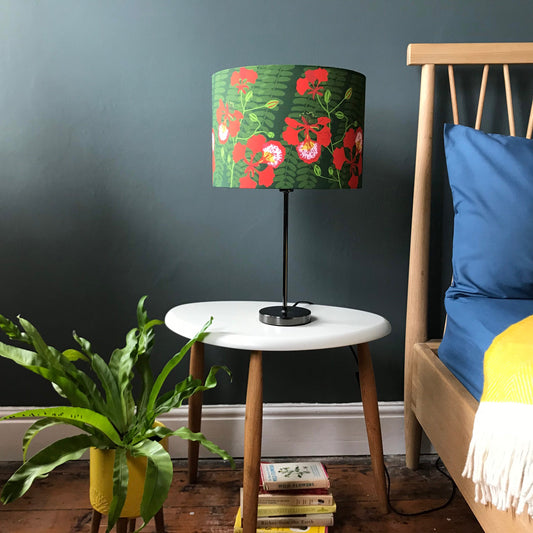 Flamboyant Flower lampshade