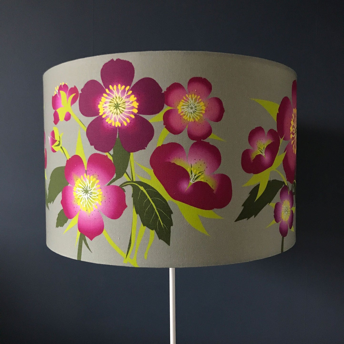 Hellebore flower lampshade