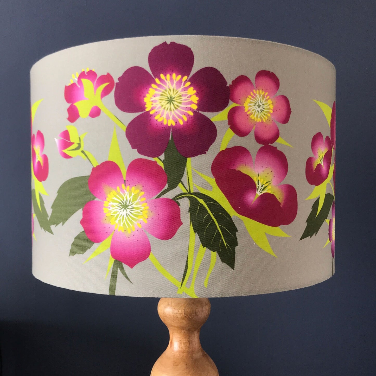 Hellebore flower lampshade