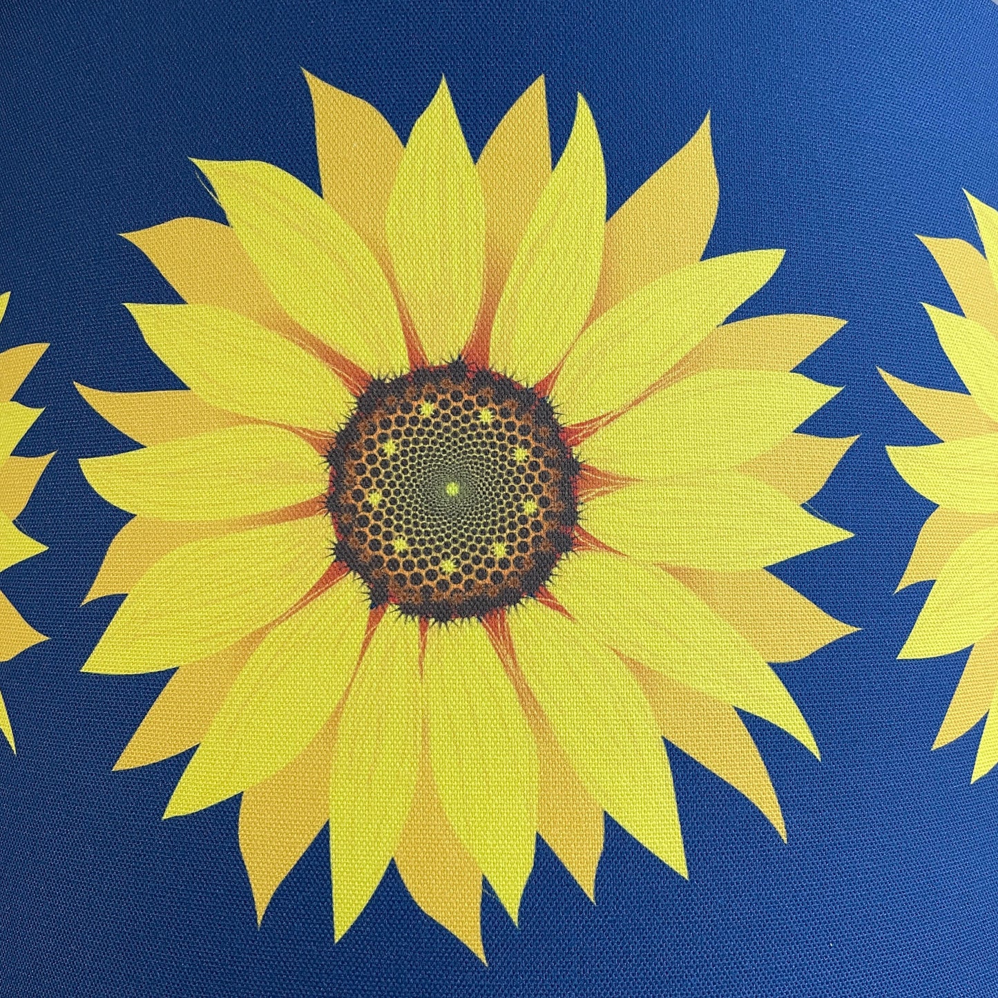 Sunflower dark blue lampshade