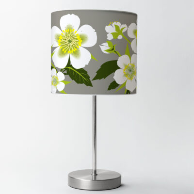Hellebore Lampshade on stone colour