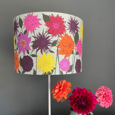 Dahlia Flower designer lamp shade