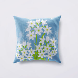 Paperwhite Narcissus Designer Cushion
