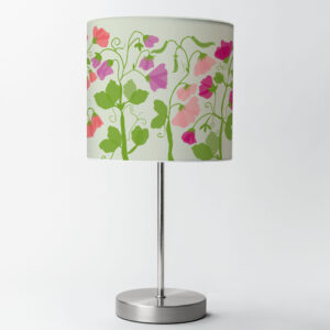 Sweetpeas Lampshade on Natural